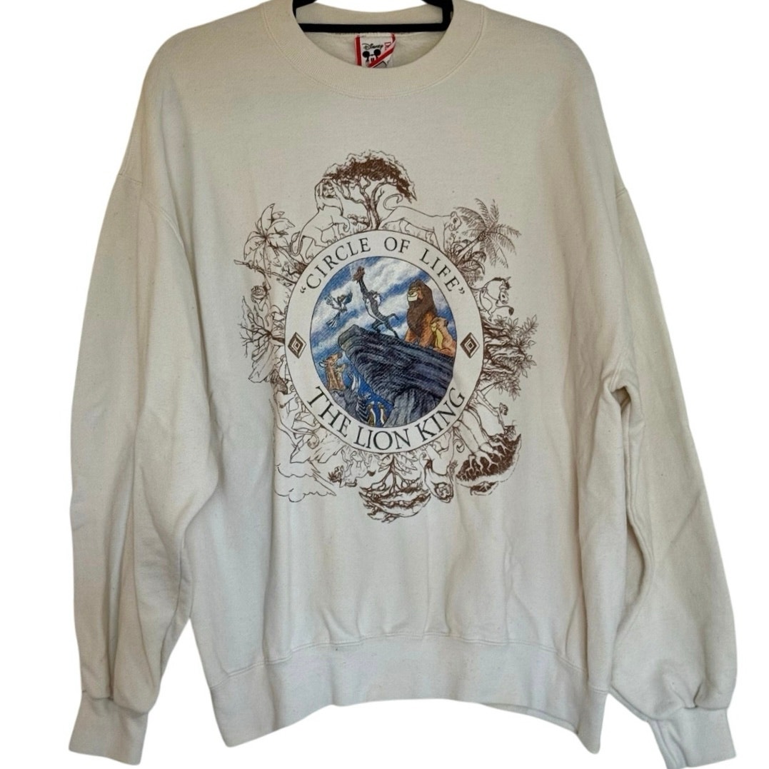 Vintage 90s Lion King Circle Of Life Disney Movie Promo Crewneck Adult L/Xl
